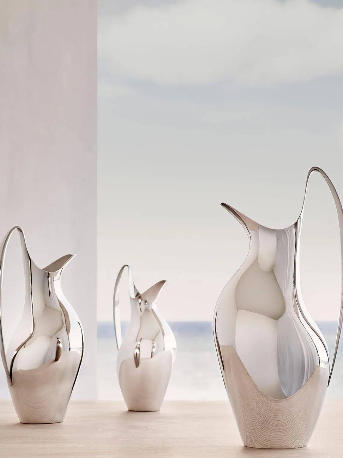 Clearance GEORG JENSEN Carafe en acier inoxydable Koppel, 750 ml