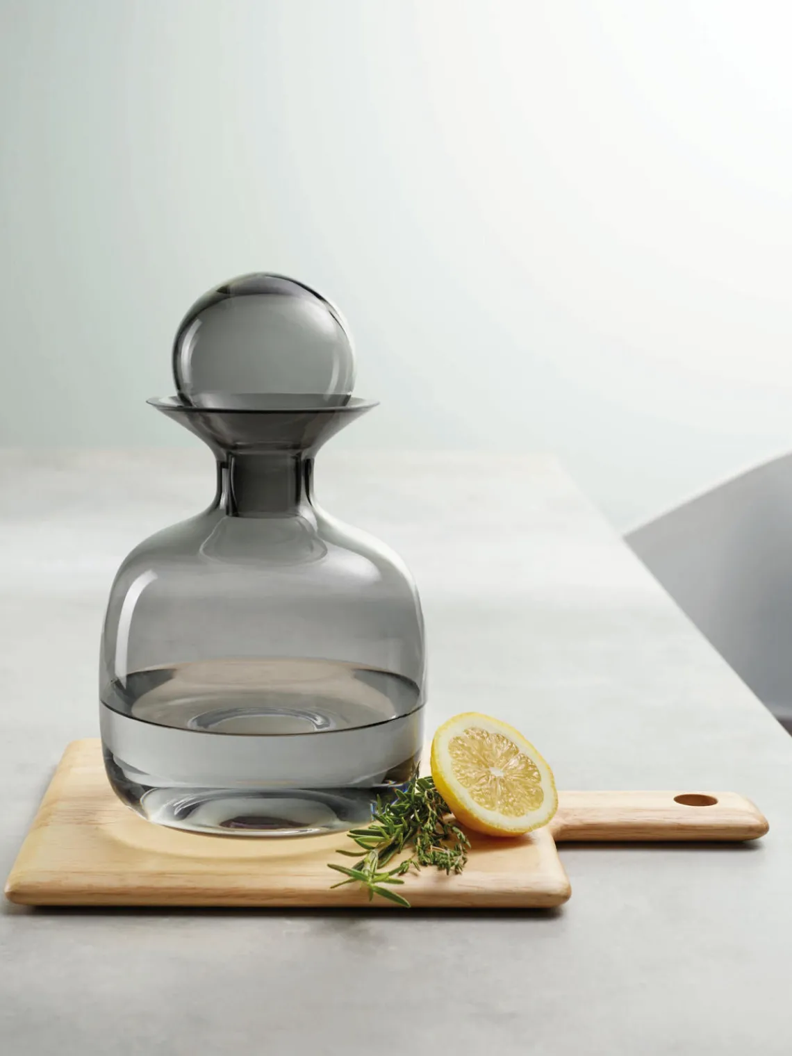 Hot ASA Selection Carafe faite main Colored, 1,5 L Gris clair, transparent