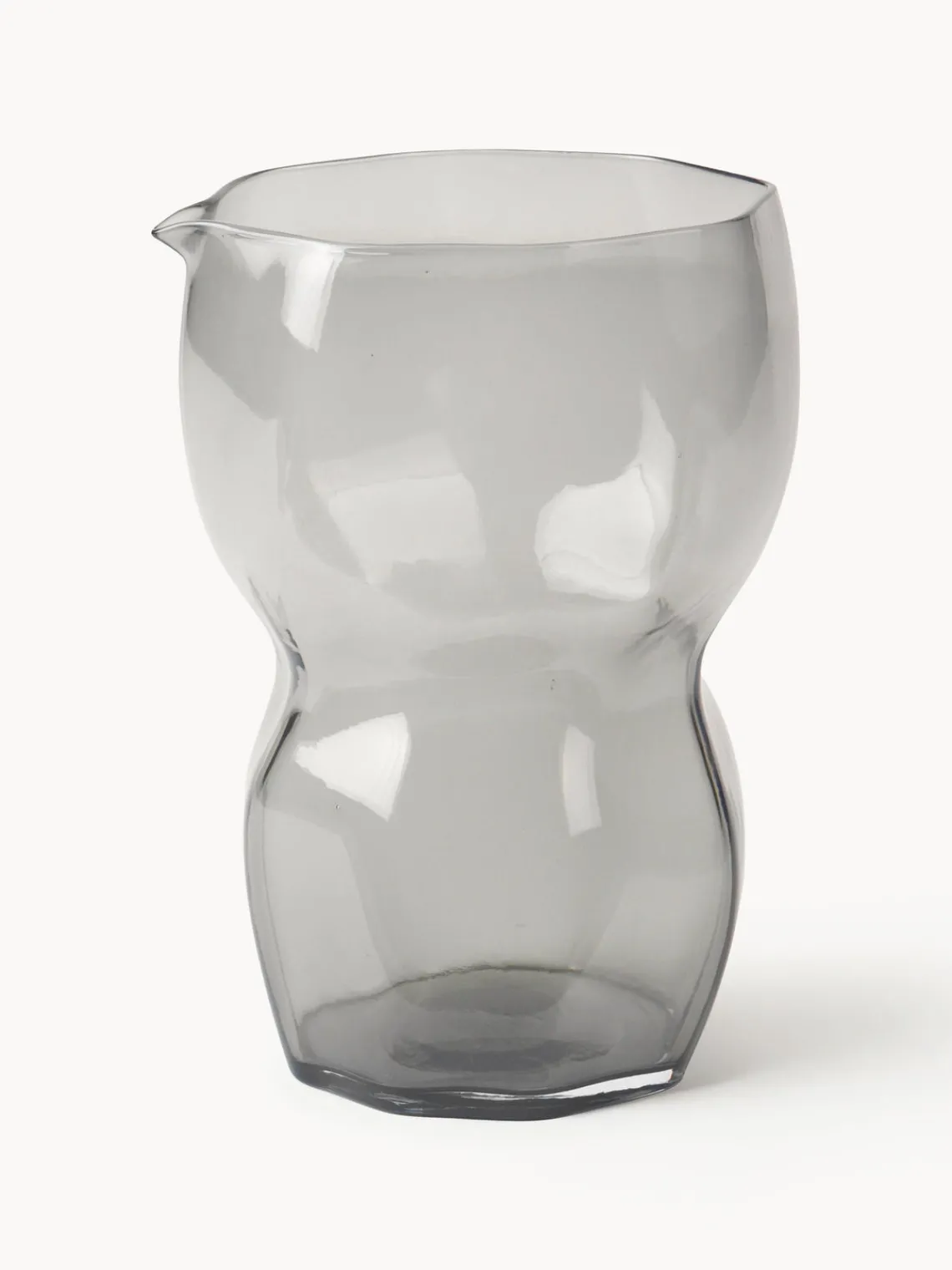Hot Broste Copenhagen Carafe soufflée bouche Limfjord, 900 ml Gris, transparent