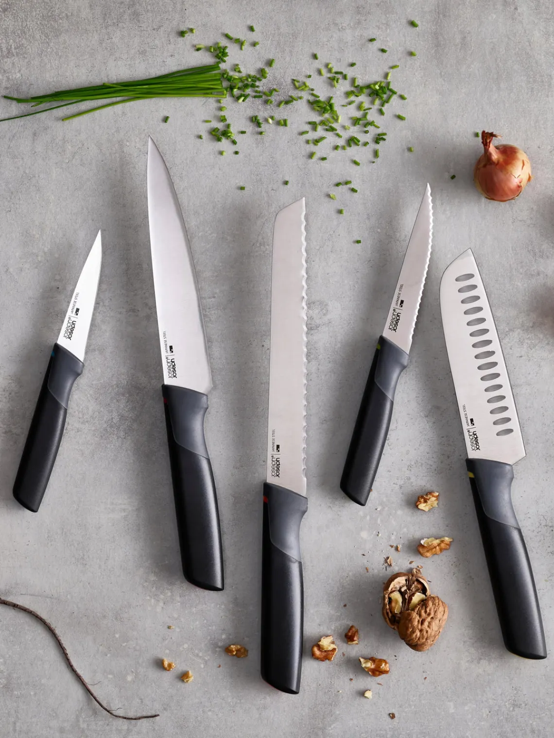 Outlet Joseph Joseph Carrousel avec 5 couteaux de cuisine Elevate