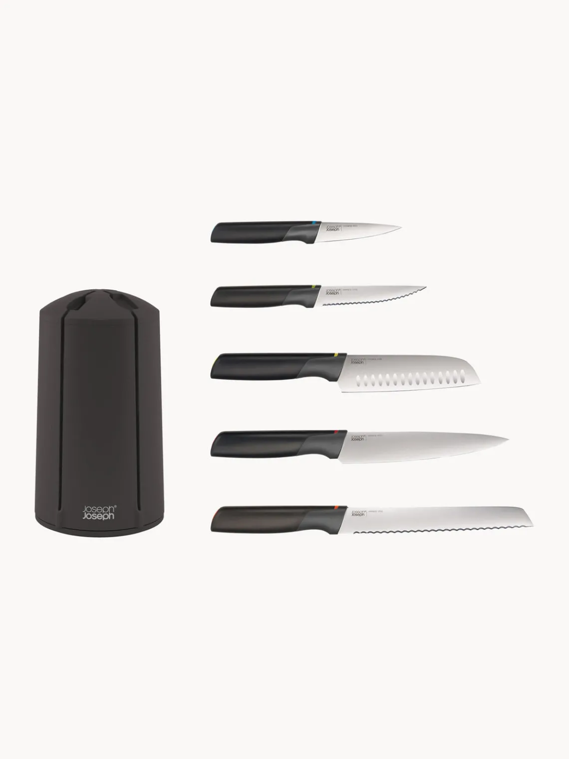 Outlet Joseph Joseph Carrousel avec 5 couteaux de cuisine Elevate