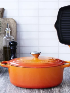New LE CREUSET Casserole Signature Rouge orangé