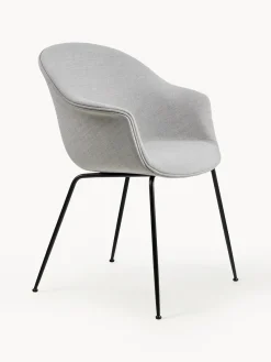 Discount GUBI Chaise à accoudoirs Bat Tissu gris clair, acier noir mat