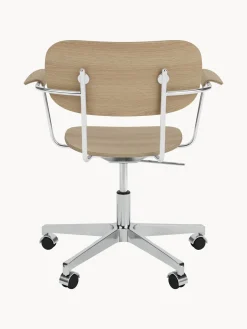 Best Audo Copenhagen Chaise de bureau en bois Co, hauteur réglable Bois de chêne, argenté