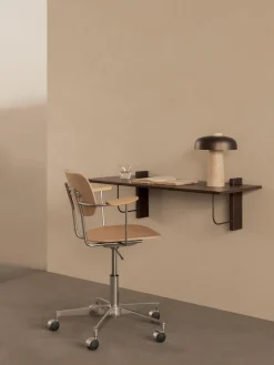 Best Audo Copenhagen Chaise de bureau en bois Co, hauteur réglable Bois de chêne, argenté