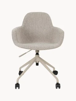 Sale Zuiver Chaise de bureau en bouclette Albert, hauteur ajustable Bouclette grège