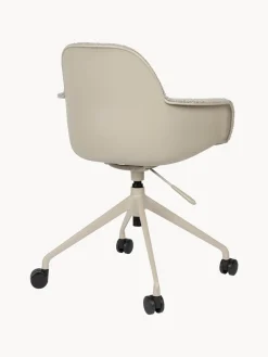 Sale Zuiver Chaise de bureau en bouclette Albert, hauteur ajustable Bouclette grège