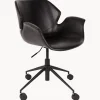 Clearance Zuiver Chaise de bureau en cuir synthétique Nikki, hauteur ajustable