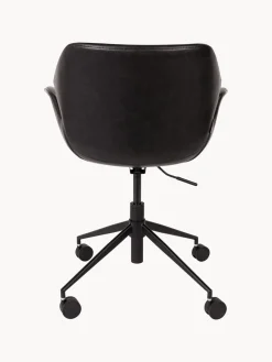 Clearance Zuiver Chaise de bureau en cuir synthétique Nikki, hauteur ajustable