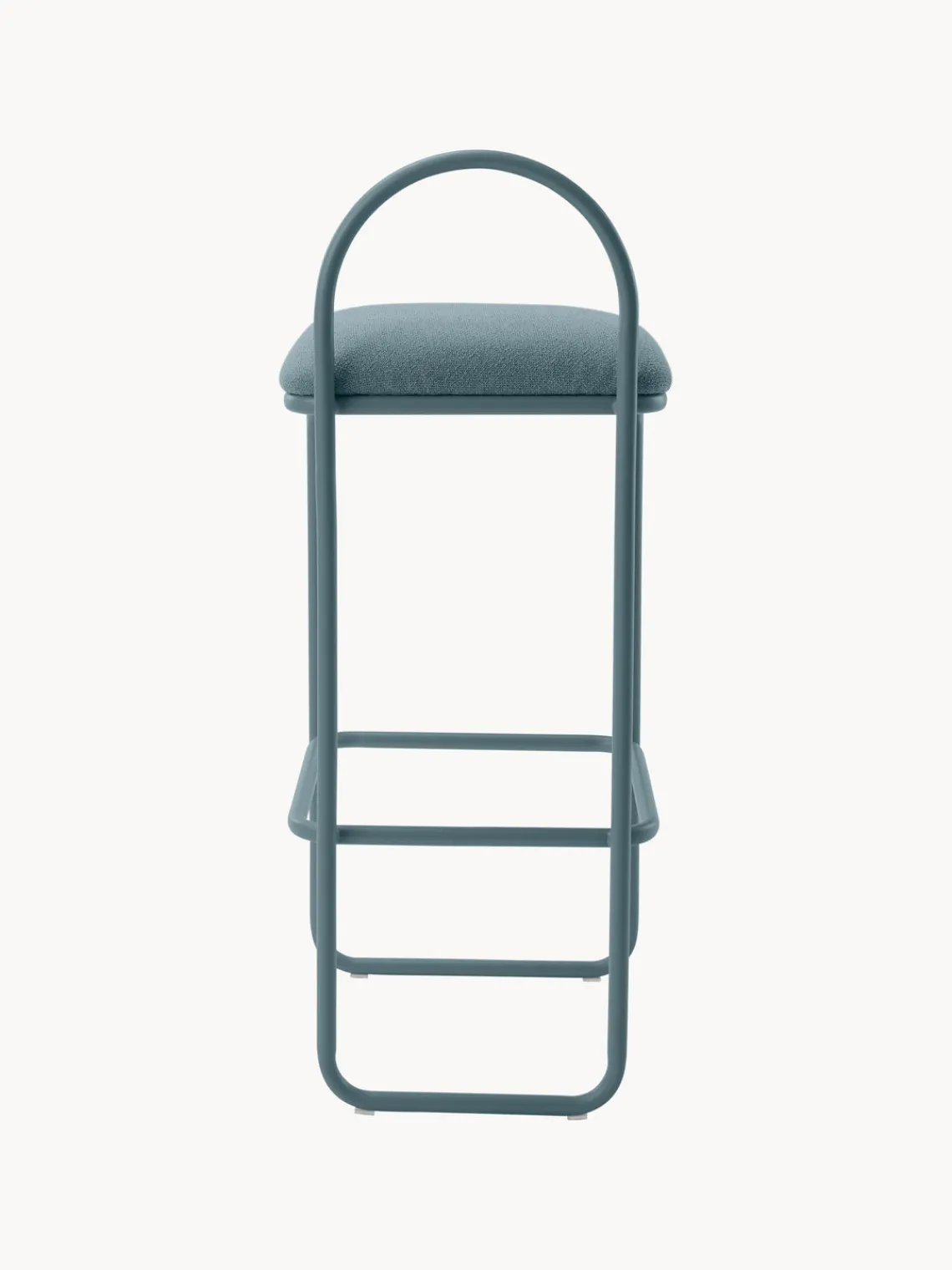 Online AYTM Chaise de comptoir en bouclette Angui Bouclette gris-bleu