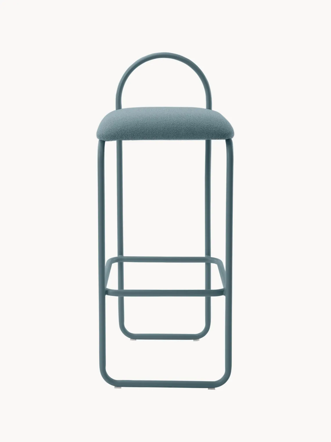 Online AYTM Chaise de comptoir en bouclette Angui Bouclette gris-bleu