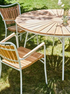 New Cinas Chaise de jardin Ellen Teck, blanc