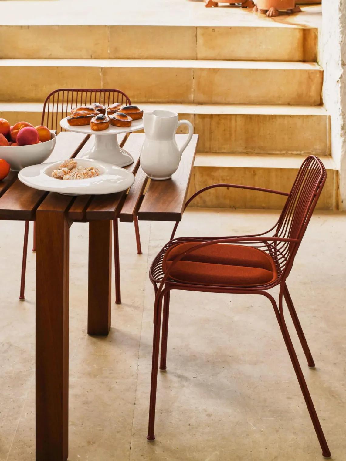 Clearance Kartell Chaise de jardin Hiray Rouge
