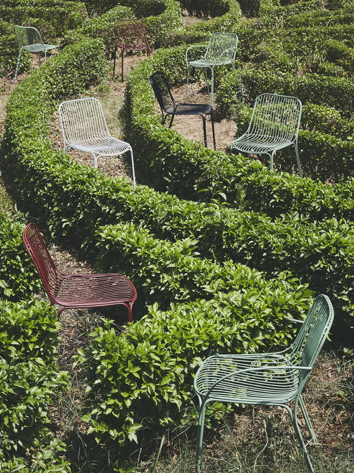 Clearance Kartell Chaise de jardin Hiray Rouge