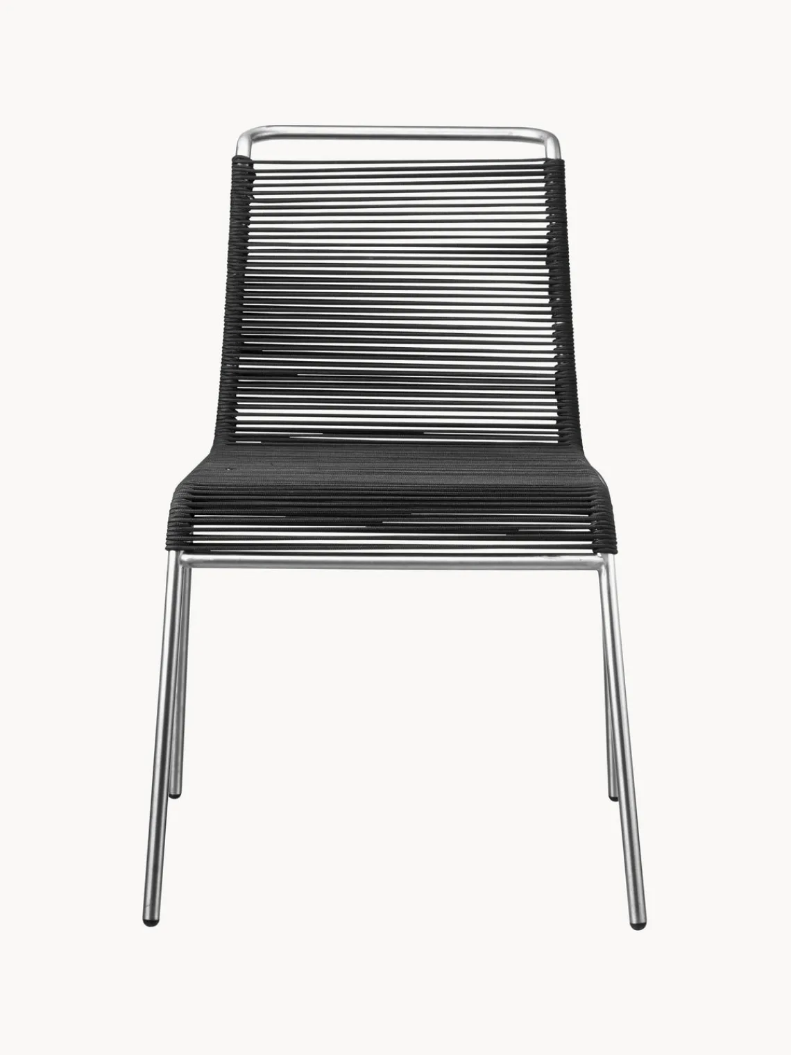Outlet FDB Mobler Chaise de jardin Teglgård Noir, argenté