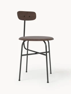 Fashion Audo Copenhagen Chaise en bois avec cadre en métal Afteroom Chêne foncé, cadre noir