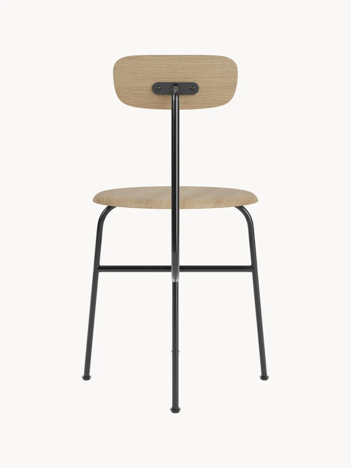Outlet Audo Copenhagen Chaise en bois avec cadre en métal Afteroom Chêne clair, cadre noir