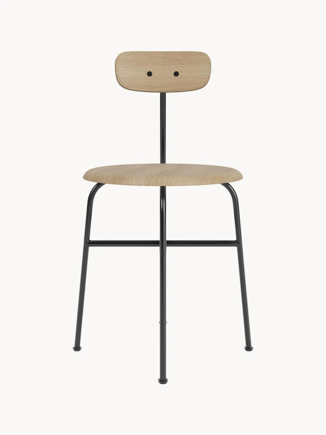 Outlet Audo Copenhagen Chaise en bois avec cadre en métal Afteroom Chêne clair, cadre noir