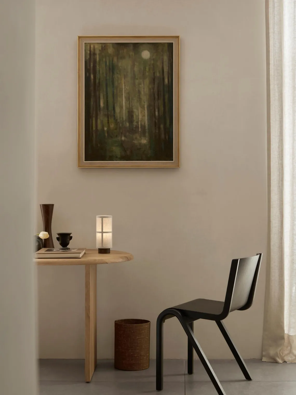 Online Audo Copenhagen Chaise en bois de chêne Ready Dining Noir