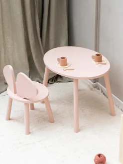 Fashion Nofred Chaise en bois pour enfant Mouse Rose pâle
