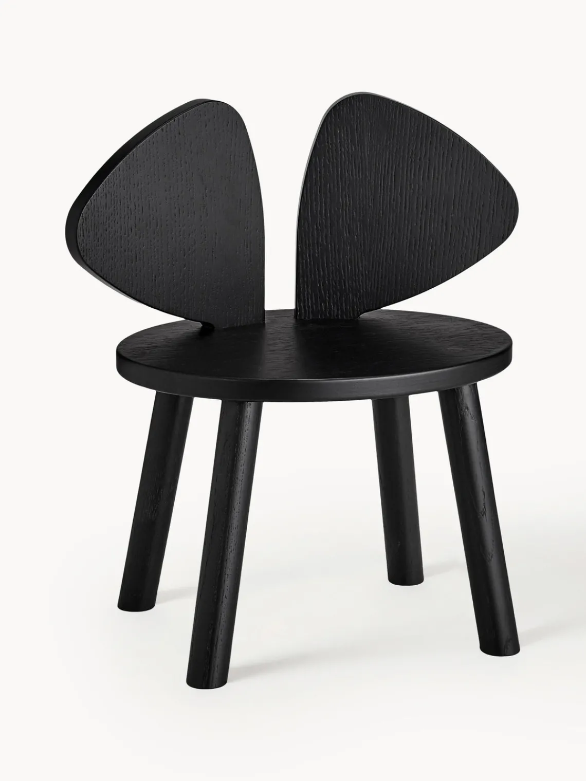 Hot Nofred Chaise en bois pour enfant Mouse Noir