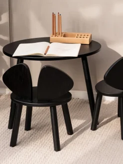 Hot Nofred Chaise en bois pour enfant Mouse Noir