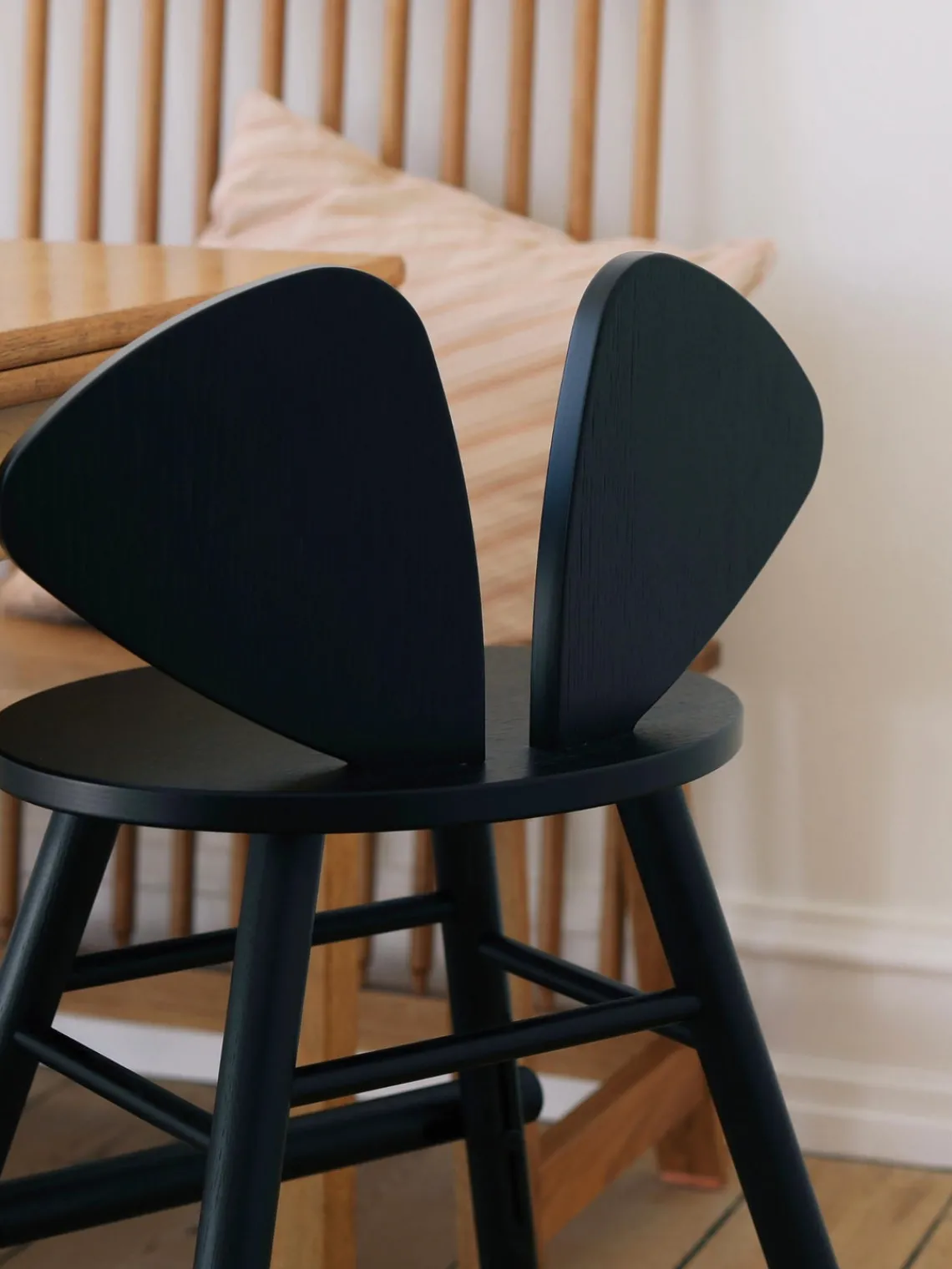 Online Nofred Chaise en chêne pour enfant Mouse Noir