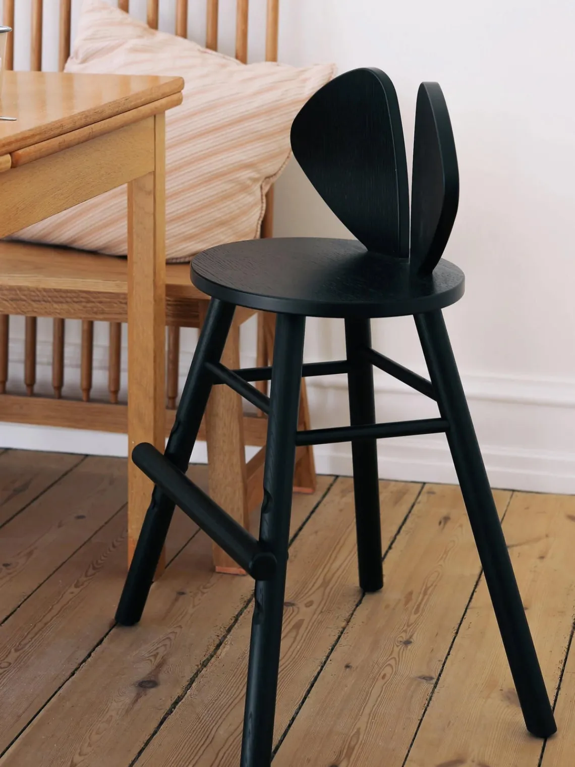 Online Nofred Chaise en chêne pour enfant Mouse Noir