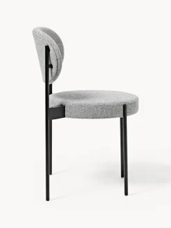 Online Verpan Chaise rembourrée en laine Series 430, design Verner Panton Laine gris foncé, noir