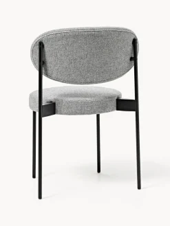 Online Verpan Chaise rembourrée en laine Series 430, design Verner Panton Laine gris foncé, noir