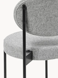 Online Verpan Chaise rembourrée en laine Series 430, design Verner Panton Laine gris foncé, noir