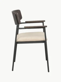 Sale Rowico Chaises à accoudoirs Maymont de bois de chêne, 2 pièces