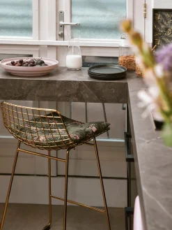 Sale HKLIVING Chaises de comptoir en métal Wire, 2 pièces