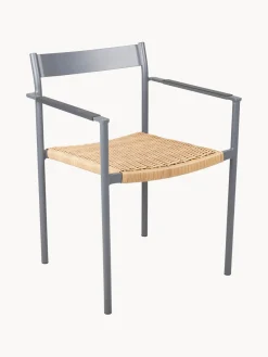 Best Brafab Chaises de jardin DK, 2 pièces Gris clair, beige, brun