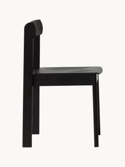 Discount Form & Refine Chaises empilables en chêne Blueprint, 2 pièces Bois de chêne, noir laqué