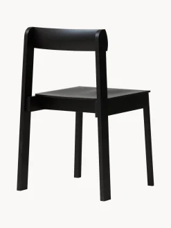 Discount Form & Refine Chaises empilables en chêne Blueprint, 2 pièces Bois de chêne, noir laqué