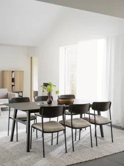Discount Rowico Chaises rembourrées en chêne Maymont, 2 pièces