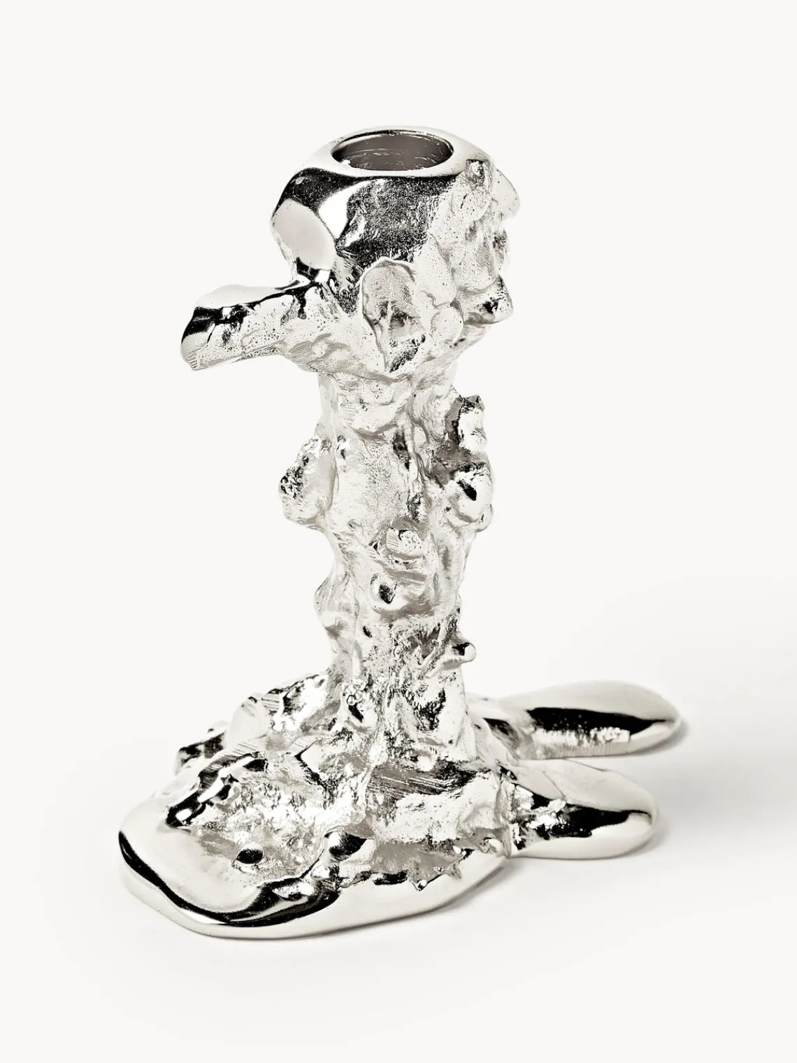 New Pols Potten Chandelier en métal Drip Argenté