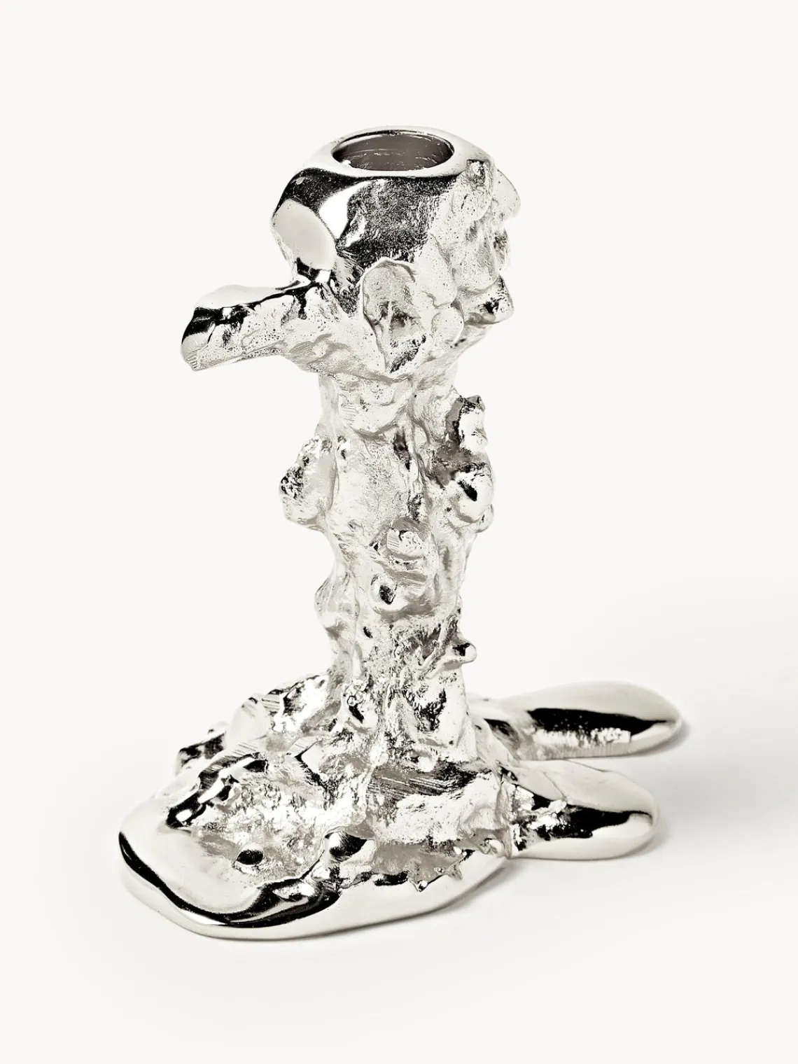 New Pols Potten Chandelier en métal Drip Argenté