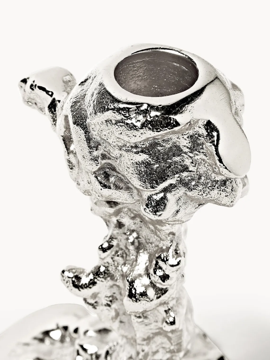 New Pols Potten Chandelier en métal Drip Argenté