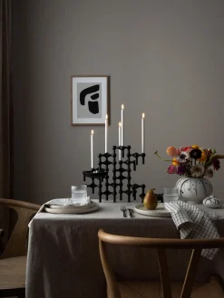 Fashion STOFF Nagel Chandelier , 3 élém. Noir, mat