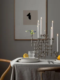 Best STOFF Nagel Chandelier , 3 élém. Argenté clair, haute brillance