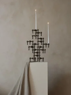 Hot STOFF Nagel Chandelier , 3 élém. Argenté foncé, haute brillance