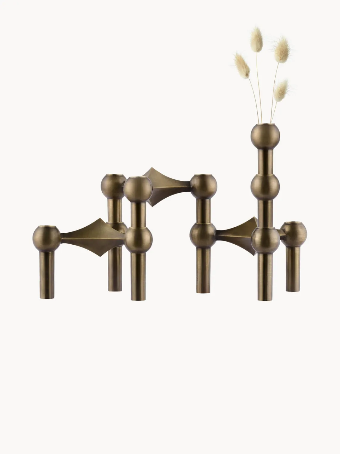 New STOFF Nagel Chandelier , 3 élém. Laiton, mat