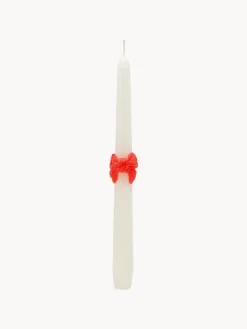 Outlet Anna + Nina Chandelles peintes à la main Classic Bow, 2 pièces Blanc, rouge