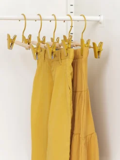 Sale Mustard Made Cintres Kids Clip, 5 pièces Jaune moutarde