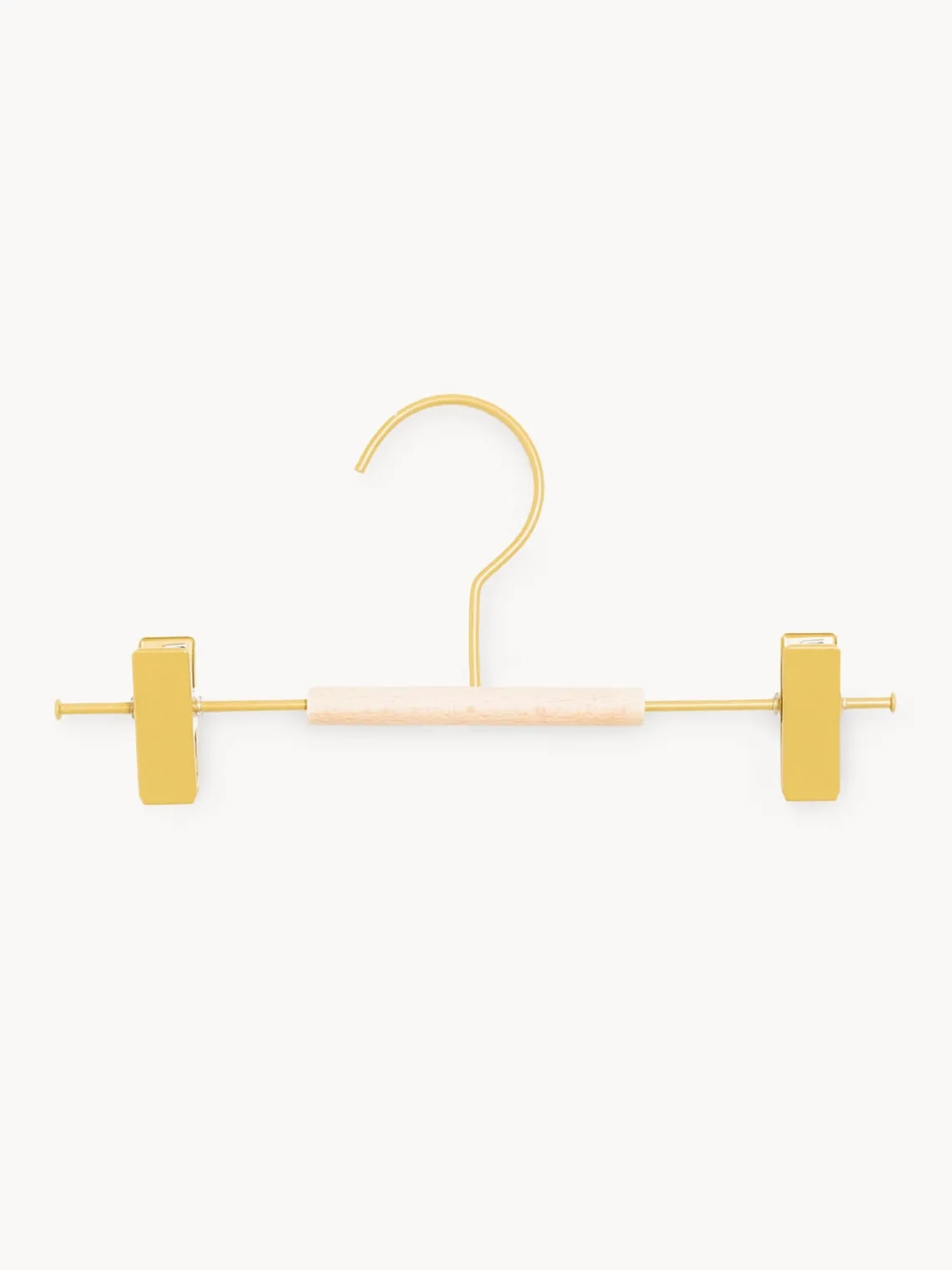 Discount Mustard Made Cintres Kids Clip, 5 pièces Jaune pâle