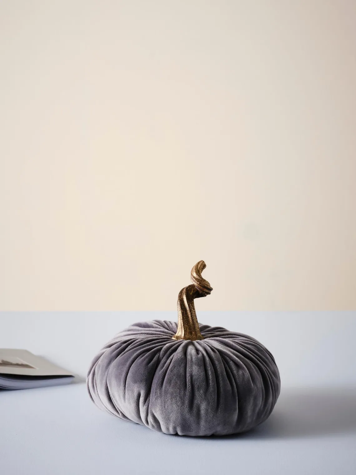 Outlet Jotex Citrouille décorative Pumpis, Ø 22 cm Gris foncé