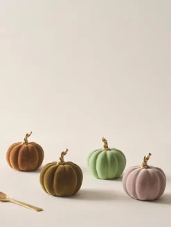 Outlet Jotex Citrouilles décoratives Mercy, 4 élém. Tons bruns, vert clair