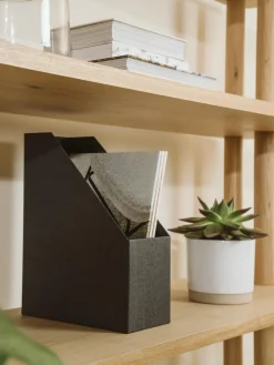 Hot Bigso Box of Sweden Classeur Estelle Anthracite, beige